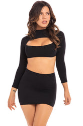 Stop & Stare 2Pc Skirt Set - PL27036 by Pink Lipstick